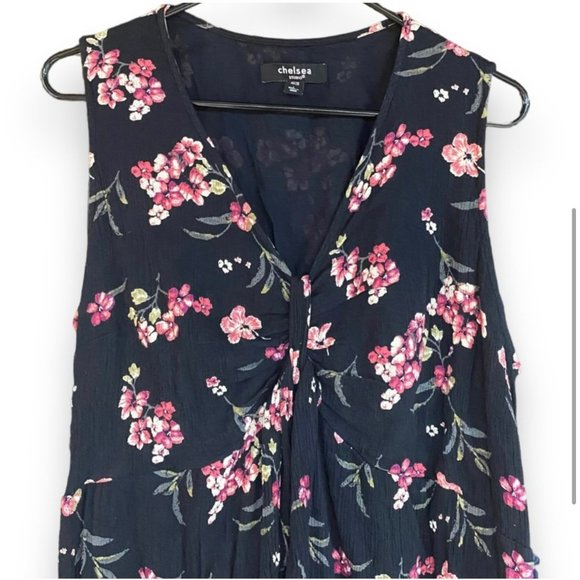 Chelsea Ladies Sleeveless, Fun Floral Black Maxi Dress Size 18/20 (read below) - Picture 5 of 5